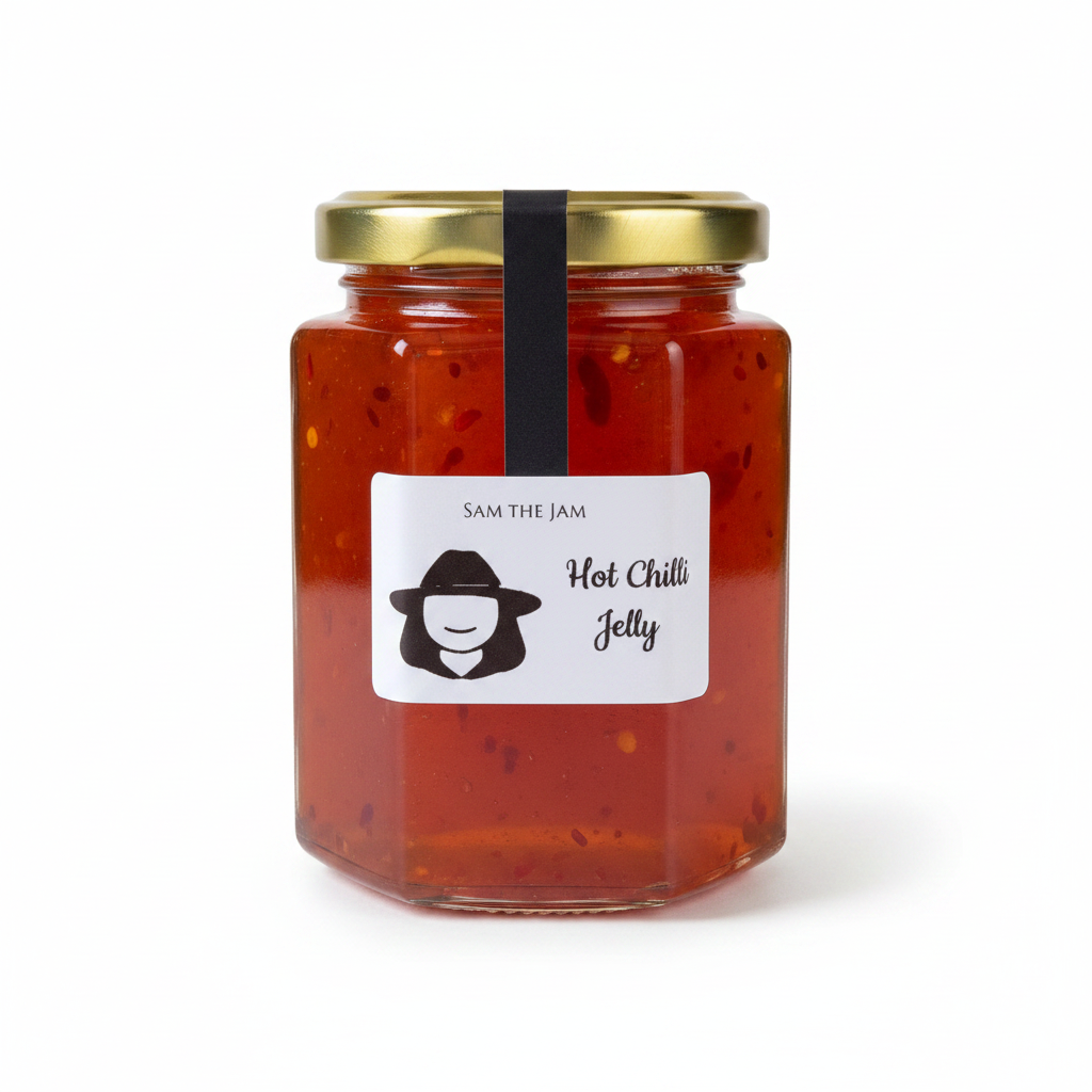 Large jar - Sam the Jam Hot Chilli Jelly